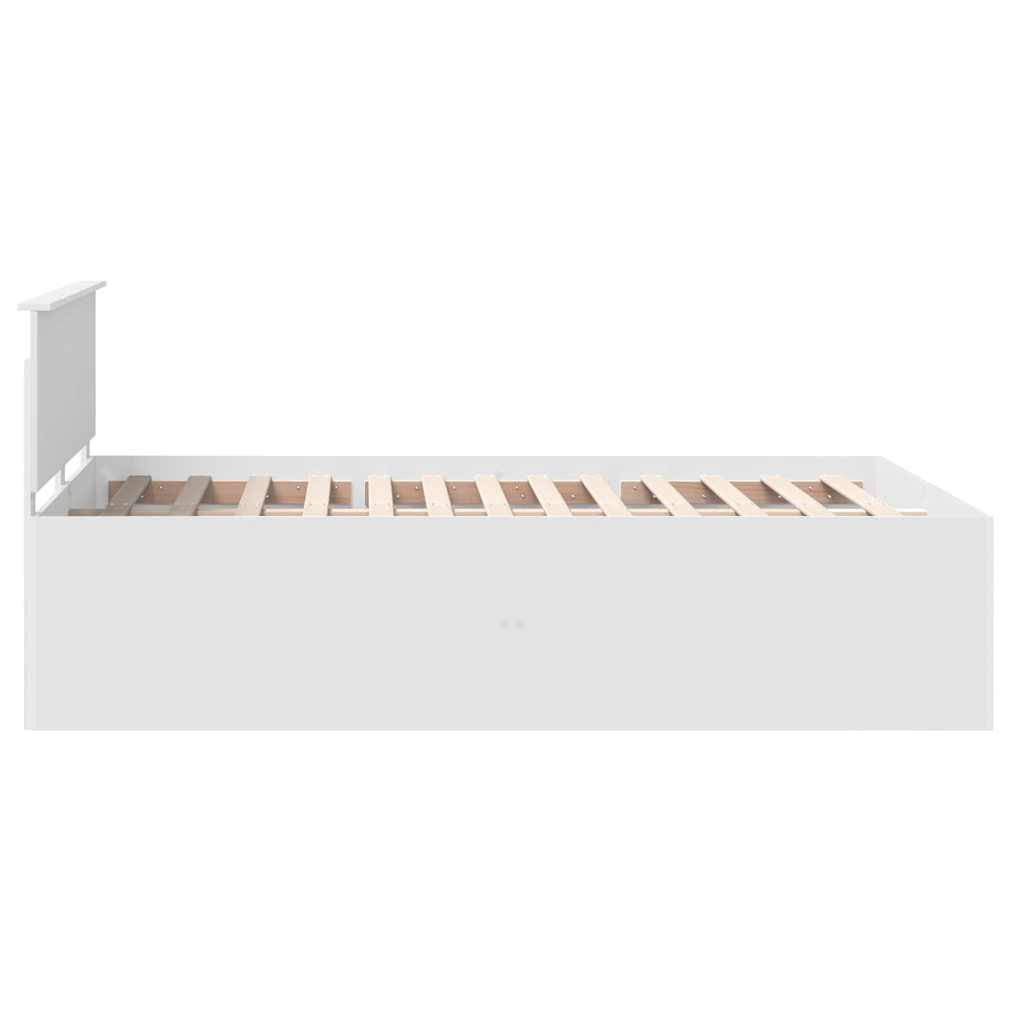 Sengestamme med hodegjerde Hvit 160 x 200 cm Konstruert tre