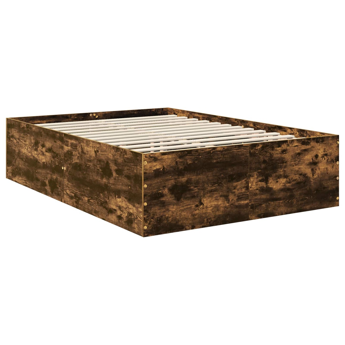 Sengestamme med hodegjerde Røkt eik 160 x 200 cm Konstruert tre