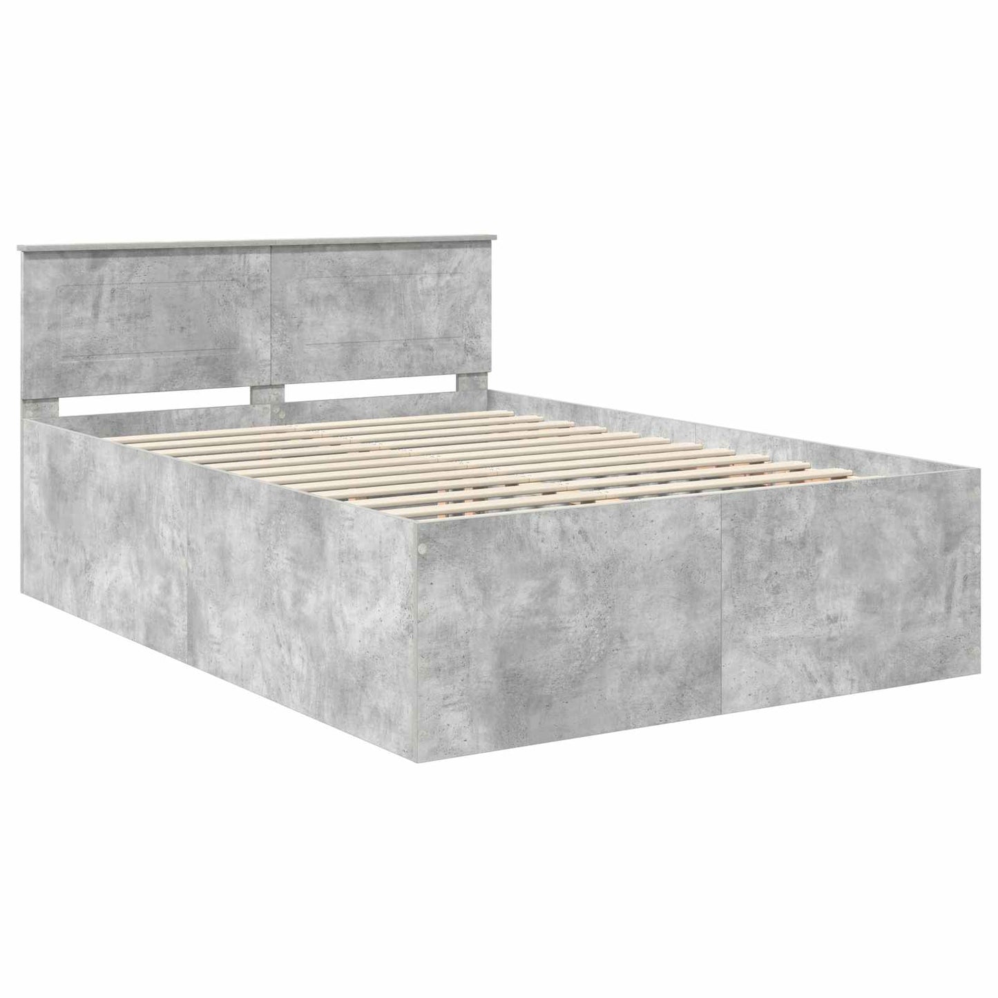 Sengestamme Betonggrå 150 x 200 cm Konstruert tre