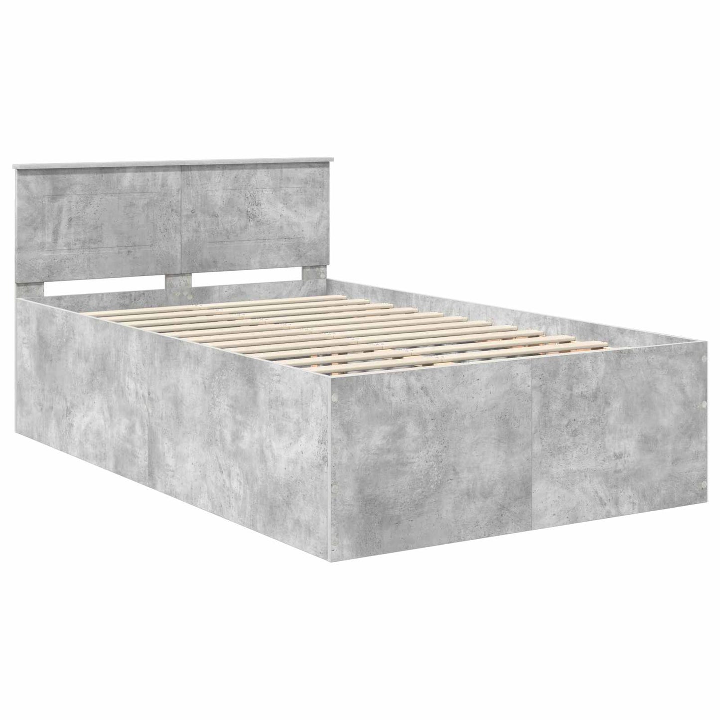 Sengestamme Betonggrå 120 x 190 cm Konstruert tre