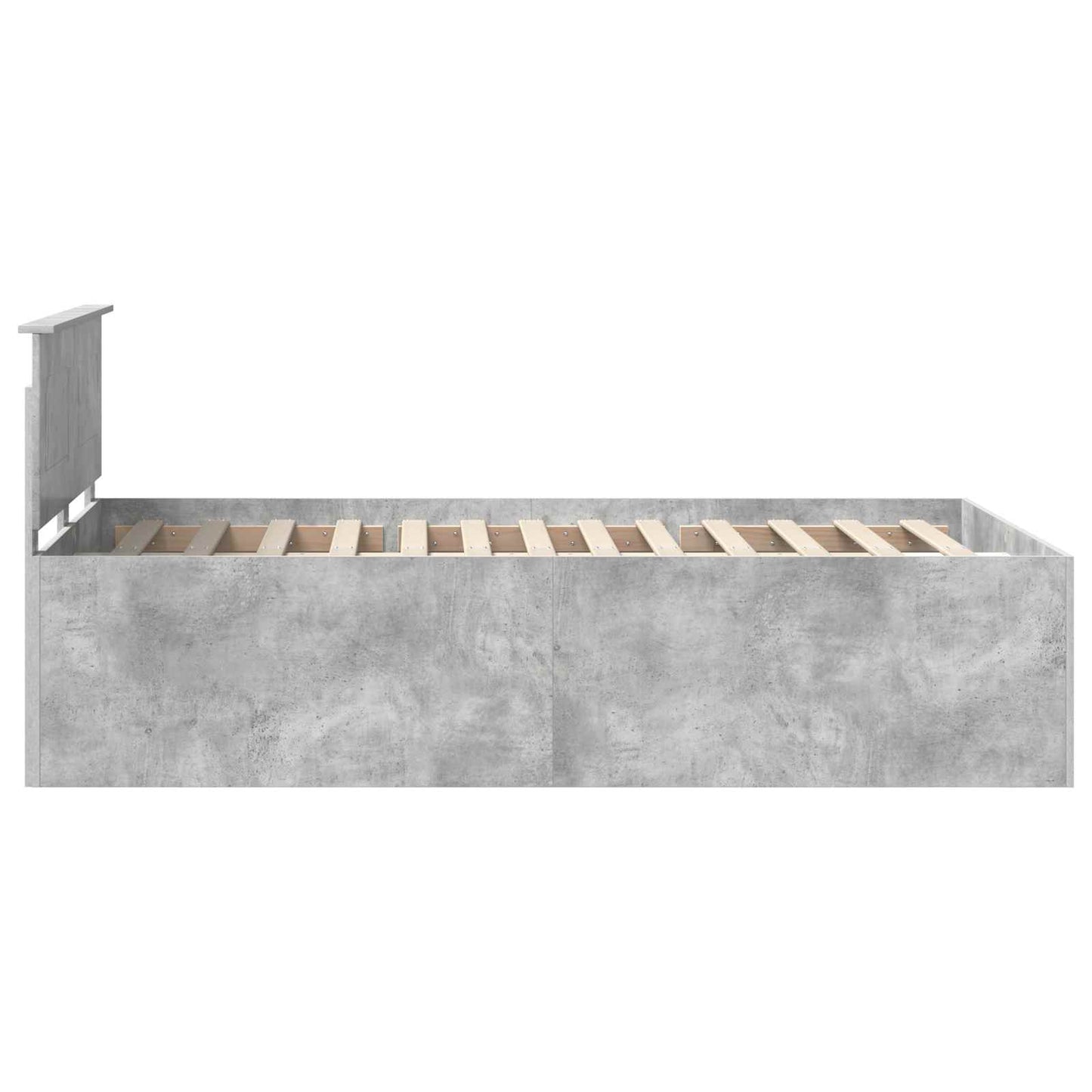 Sengestamme Betonggrå 120 x 190 cm Konstruert tre