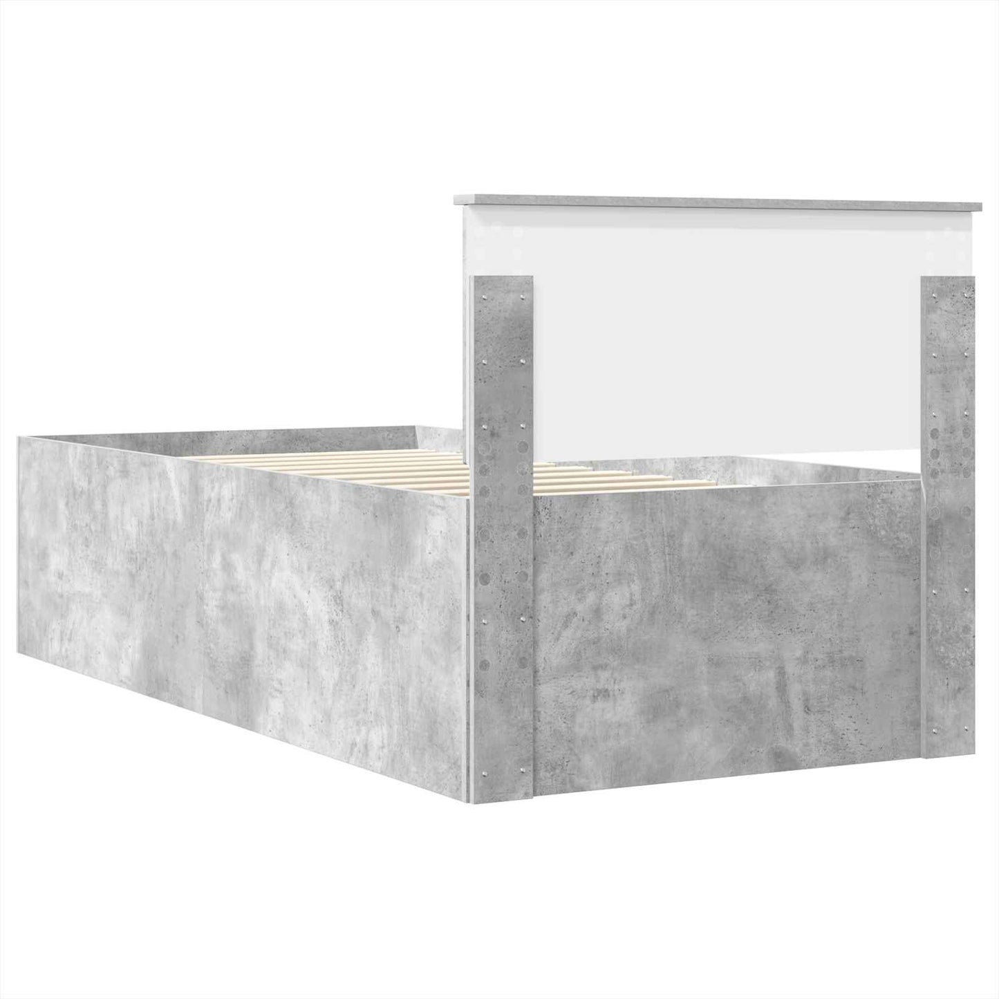 Sengestamme Betonggrå 120 x 200 cm Konstruert tre