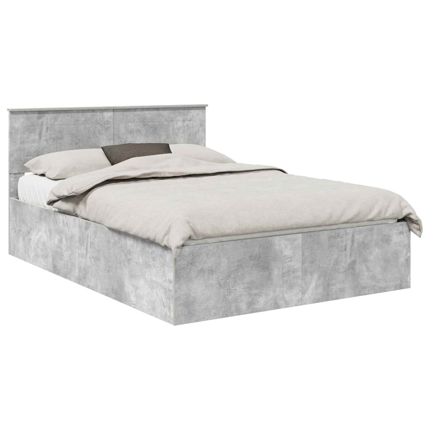 Sengestamme Betonggrå 150 x 200 cm Konstruert tre