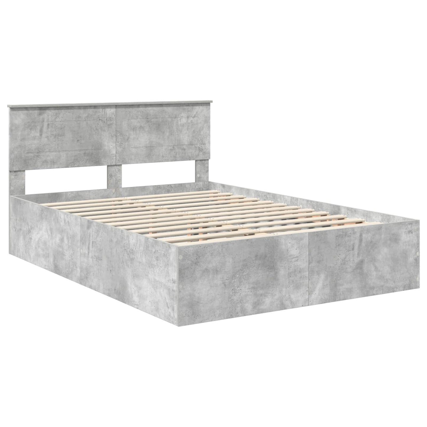 Sengestamme Betonggrå 150 x 200 cm Konstruert tre