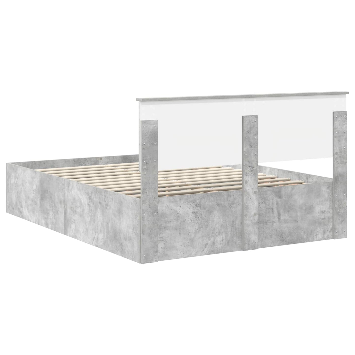 Sengestamme Betonggrå 150 x 200 cm Konstruert tre