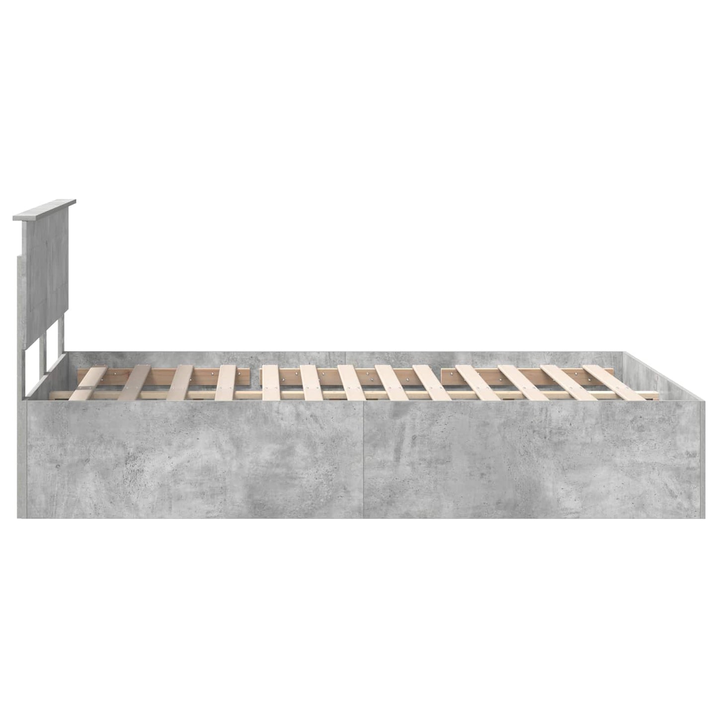 Sengestamme Betonggrå 150 x 200 cm Konstruert tre