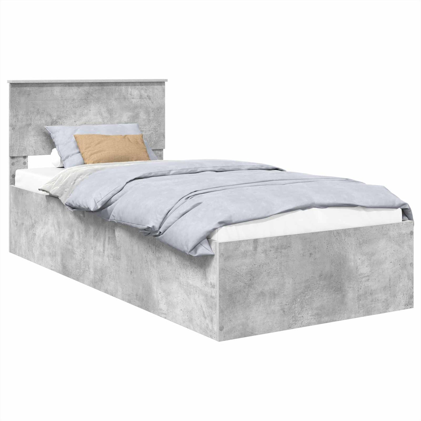 Sengestamme Betonggrå 100 x 200 cm Konstruert tre