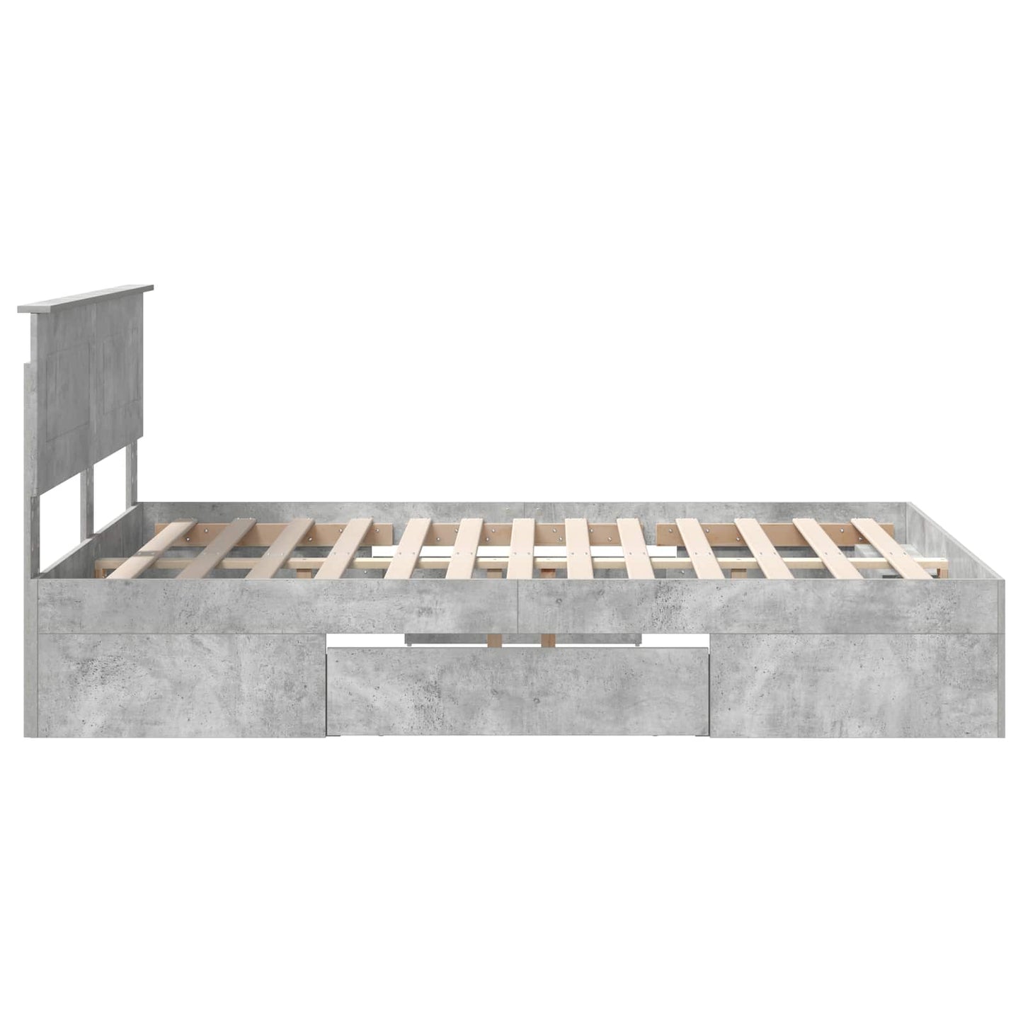 Sengestamme Betonggrå 160 x 200 cm Konstruert tre