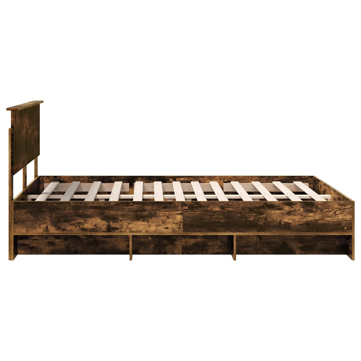 Sengestamme med hodegjerde Røkt eik 160 x 200 cm Konstruert tre