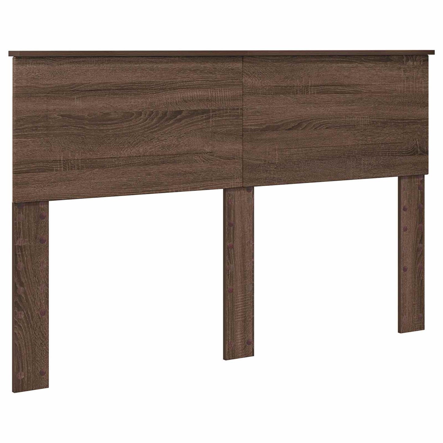 Sengestamme med hodegjerde Brun Eik 150 x 200 cm Konstruert tre