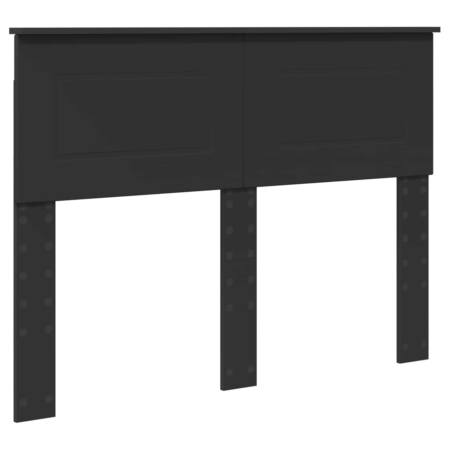 Sengestamme med hodegjerde Svart 120 x 123 cm Konstruert tre