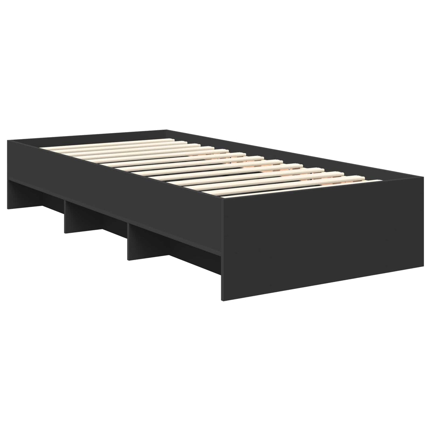 Sengestamme Svart 120 x 123 cm Konstruert tre
