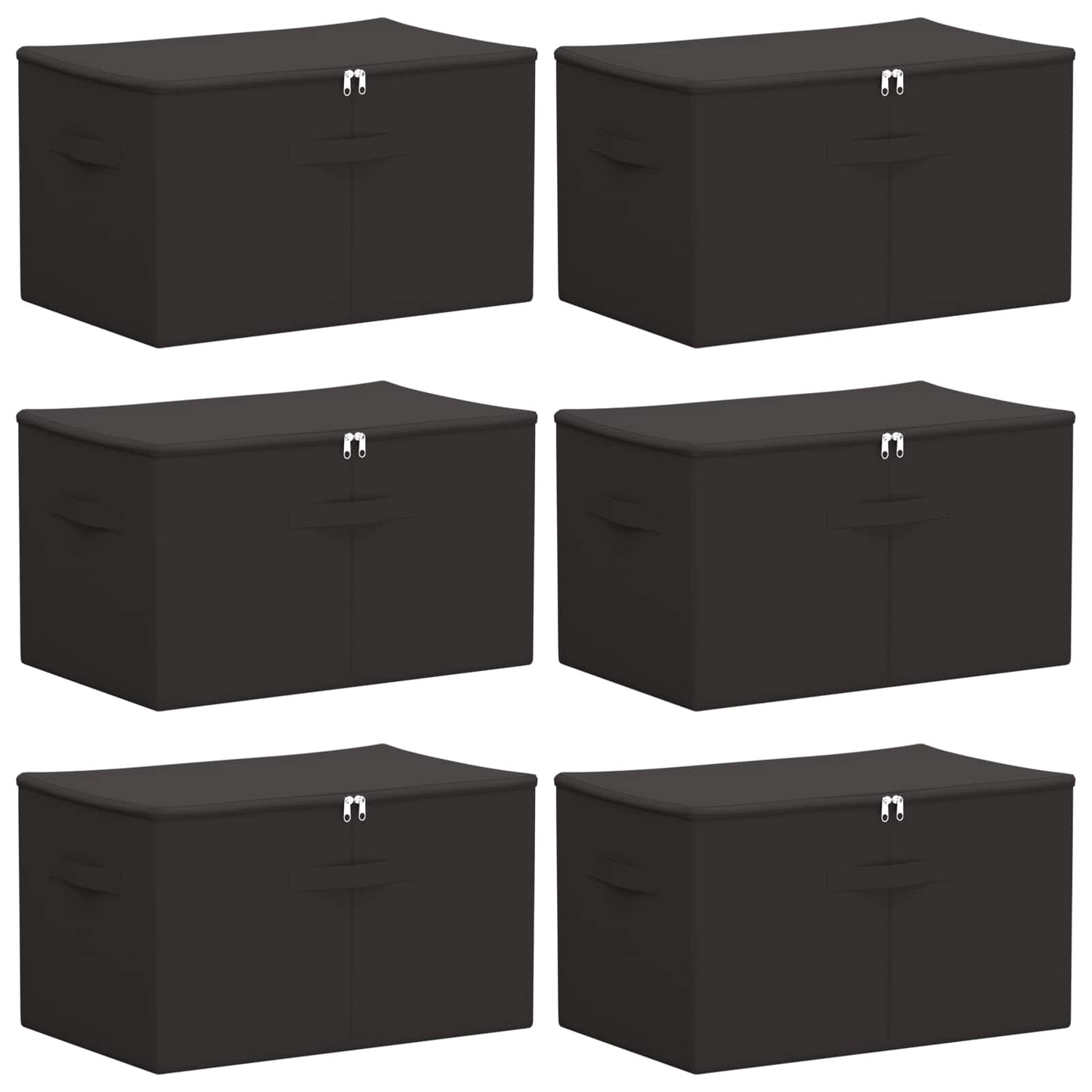 Lagringsboks 6 pcs Antrasitt 55 x 35 x 32 cm Ikke-vevd stoff