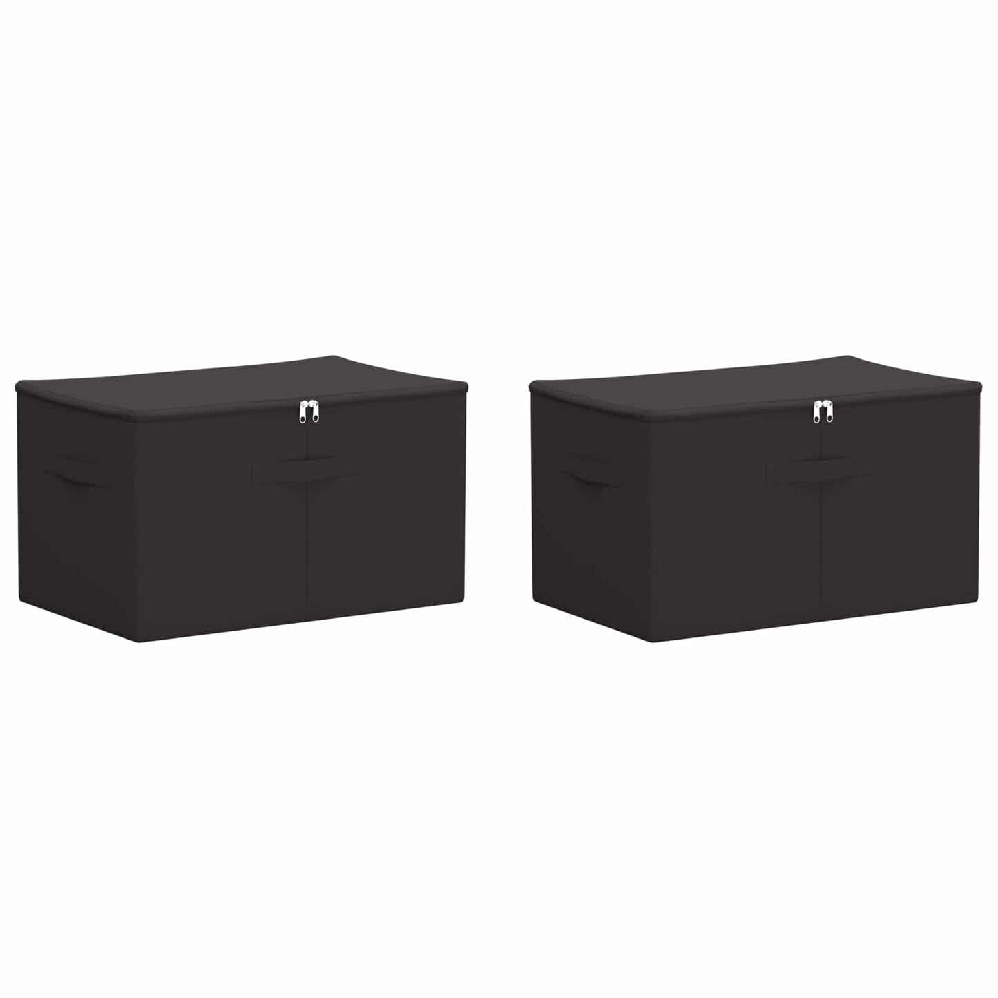 Lagringsboks 2 pcs Antrasitt 60 x 43 x 35 cm Ikke-vevd stoff