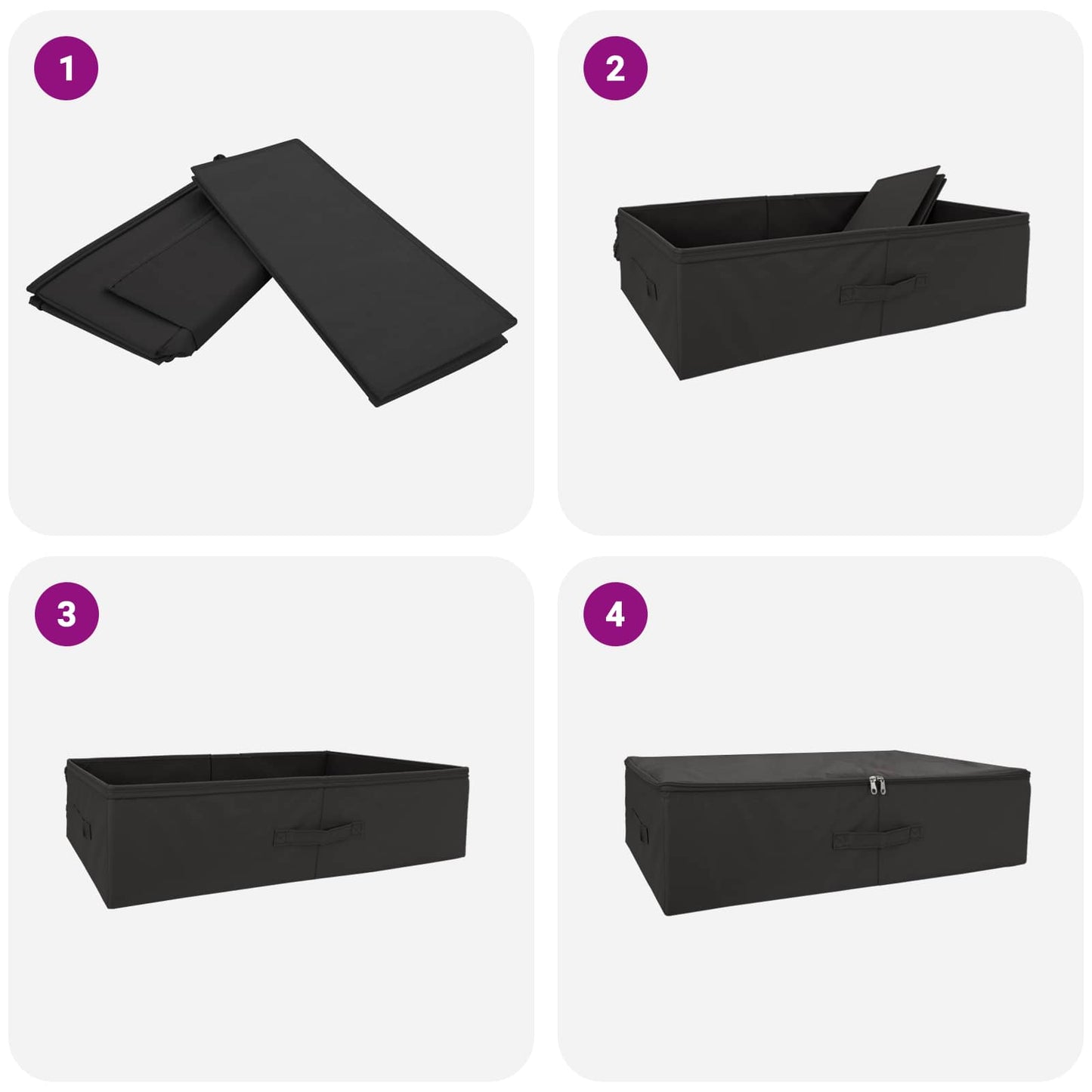 Lagringsboks 6 pcs Antrasitt 70 x 40 x 18 cm Ikke-vevd stoff