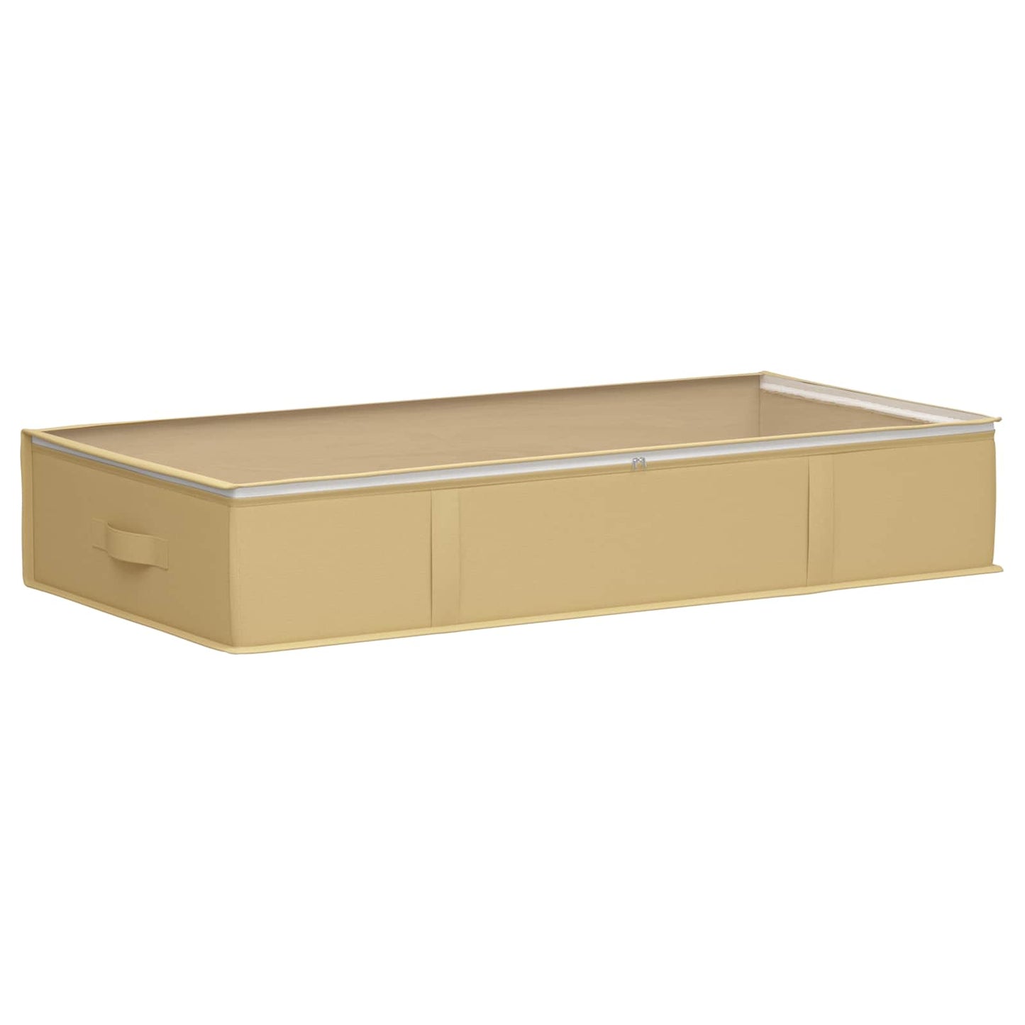 Lagerboks med gjennomsiktig toppvindu Krem 100 x 50 x 18 cm