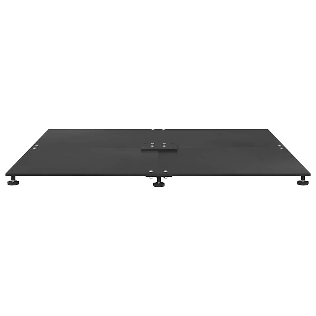 Parasollfot Svart 100 x 100 x 4 cm Stål