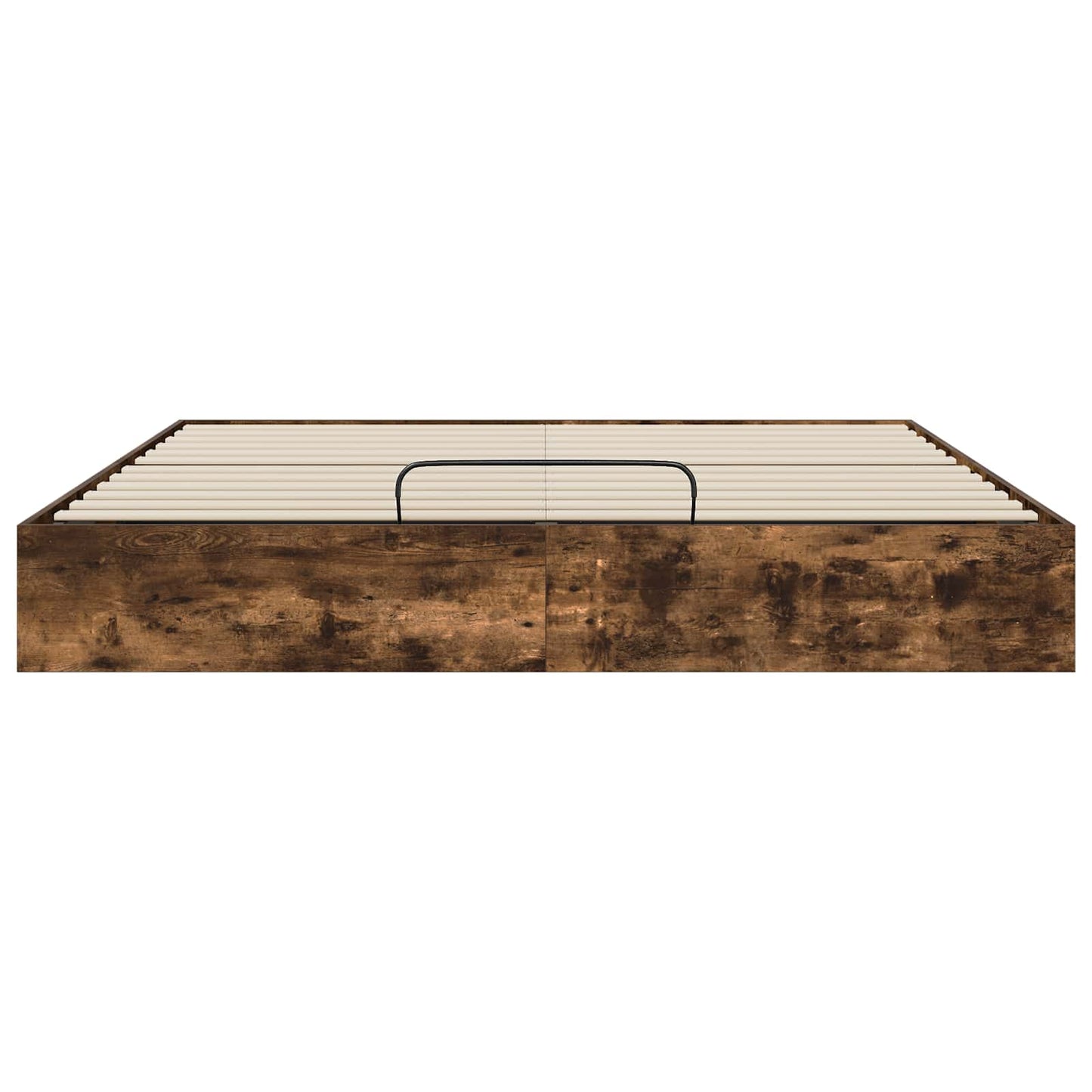 Ottoman sengeramme Røkt Eik 203 x 180 x 25 cm Konstruert tre