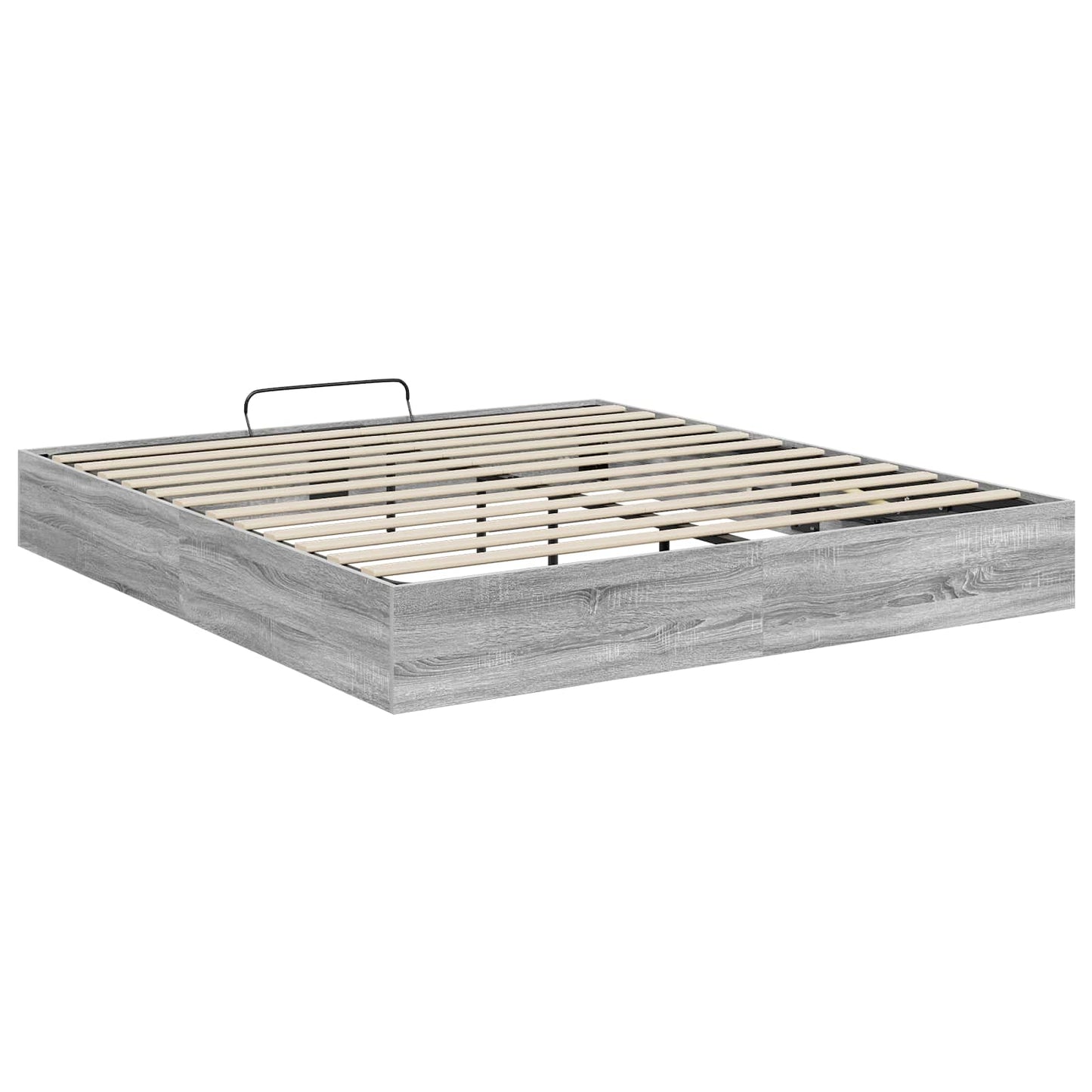 Ottoman sengeramme Grå Sonoma 203 x 180 x 25 cm Konstruert tre