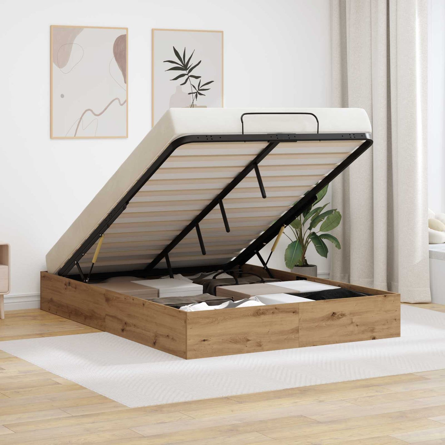 Ottoman sengeramme Artisan Eik 140 x 200 cm Konstruert tre