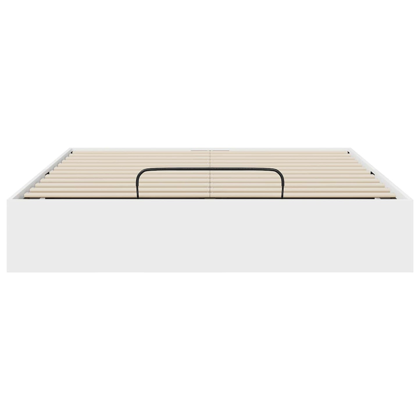 Ottoman sengeramme Hvit 203 x 120 x 25 cm Konstruert tre
