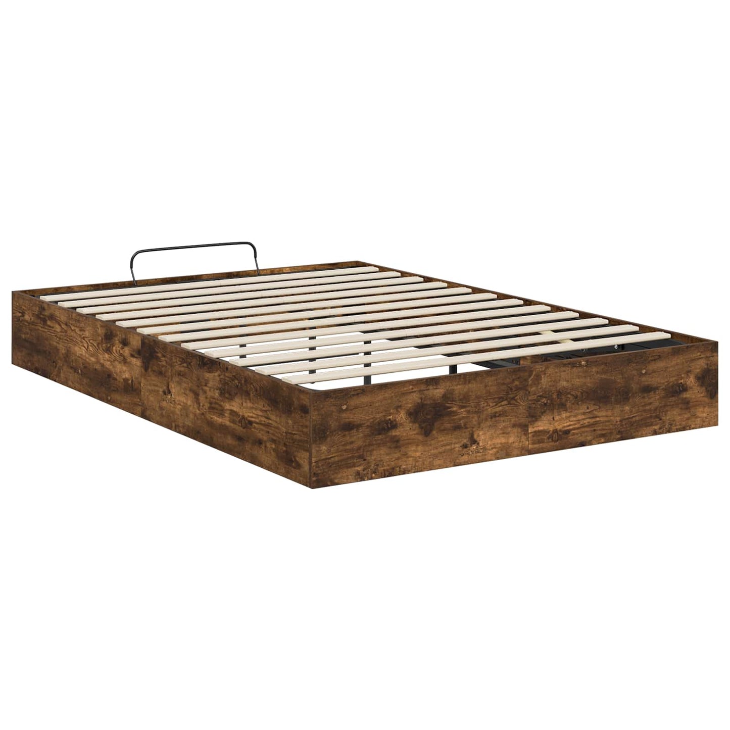 Ottoman sengeramme Røkt Eik 193 x 135 x 25 cm Konstruert tre