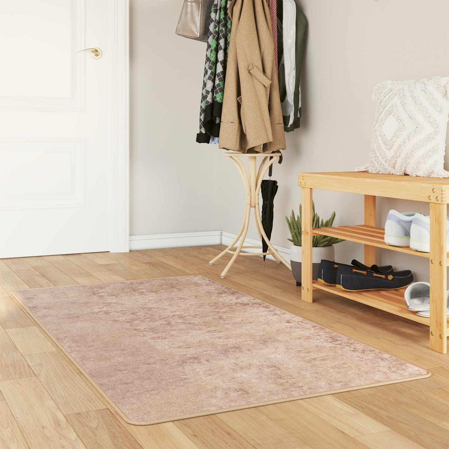 Teppe Runner MARSA sand 80 x 200 cm Polyester og PVC