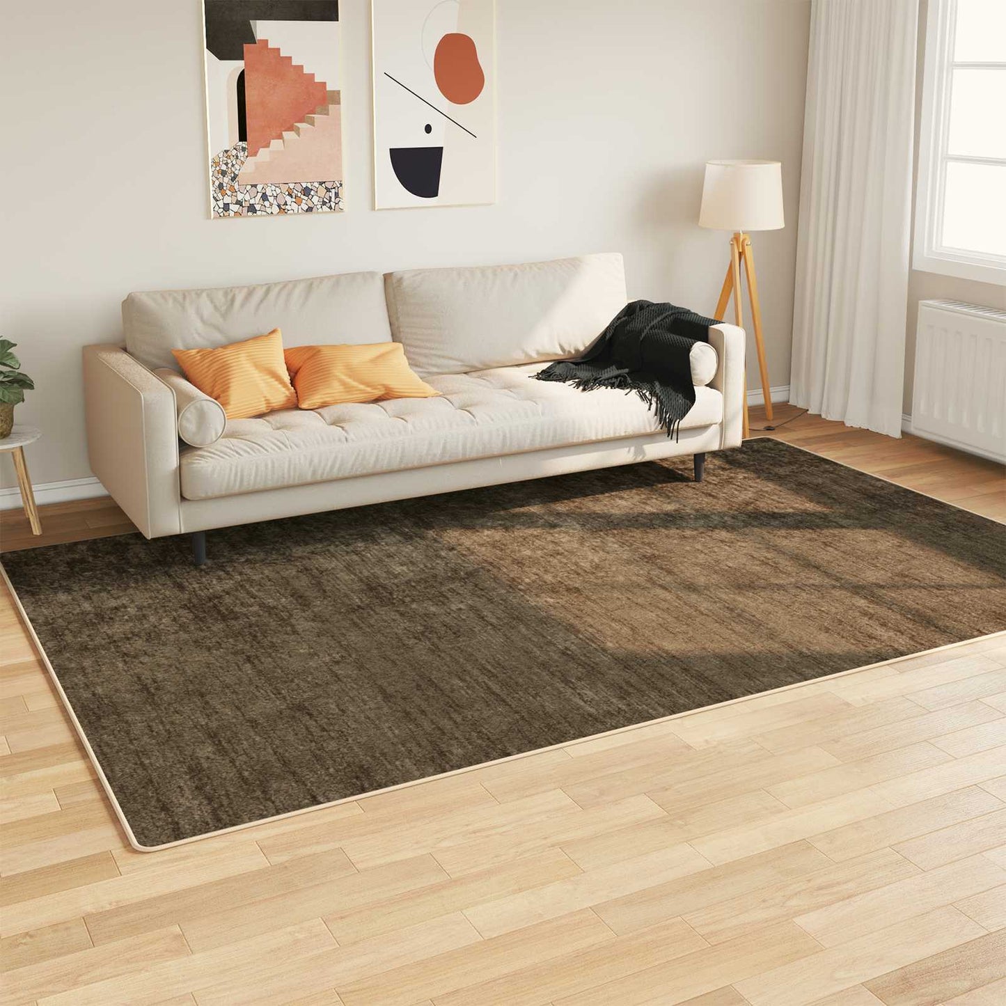 Teppe Runner MARSA Skoggrønn 230 x 150 cm Polyester og PVC vidaXL
