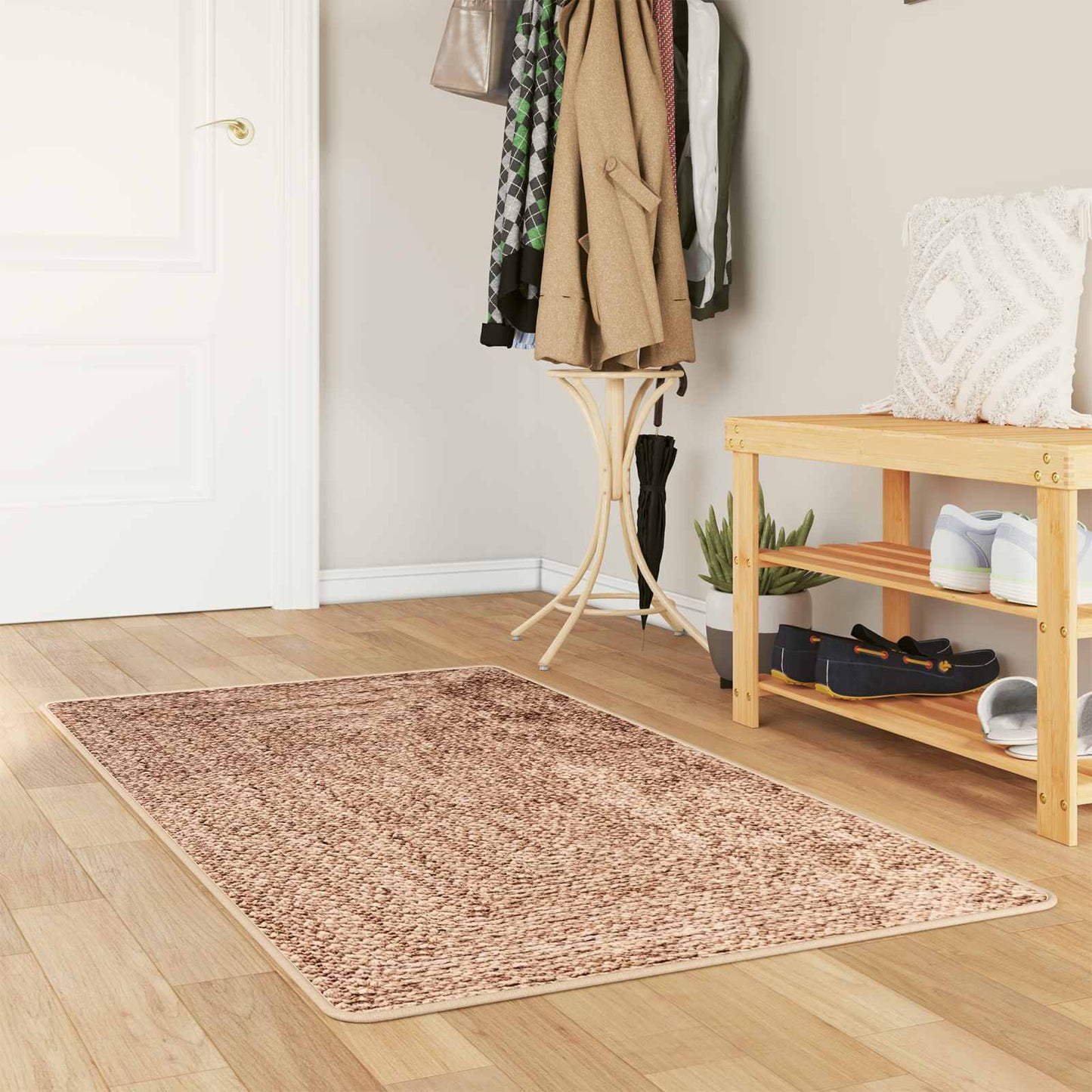 Teppe Runner MARSA Gul 80 x 100 cm Polyester og PVC
