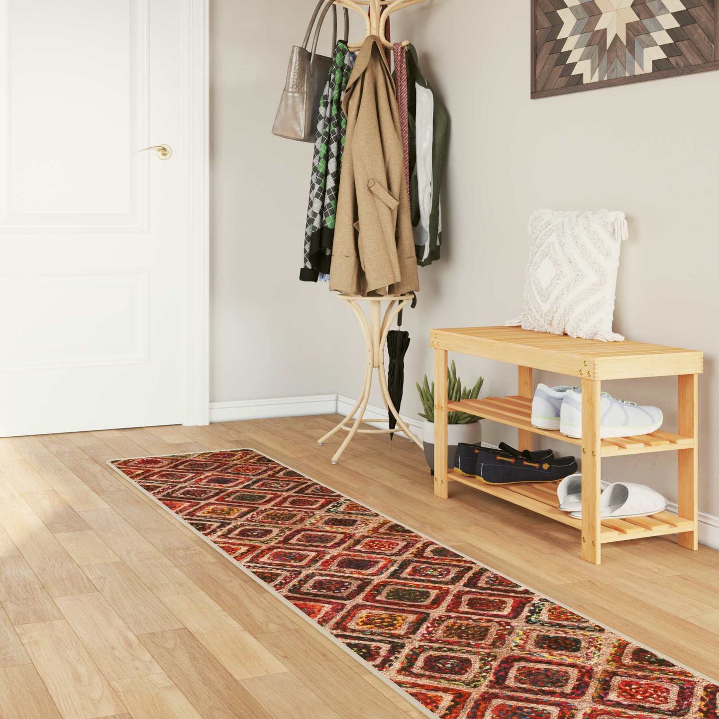 Teppe Runner MARSA Flerfarget 50 x 250 cm Polyester og PVC