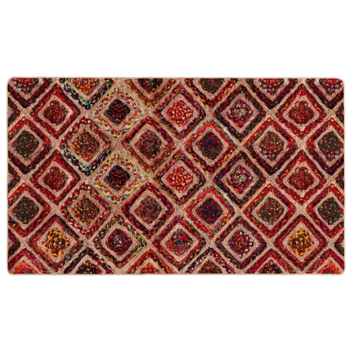 Teppe Runner MARSA Flerfarget 100 x 200 cm Polyester og PVC