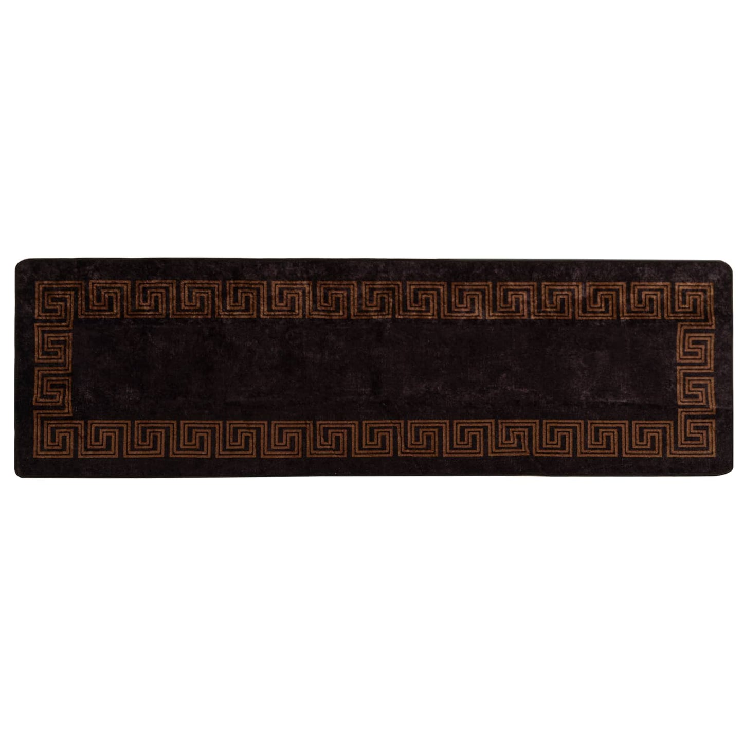 Teppe Runner MARSA Svart 80 x 250 cm Polyester og PVC