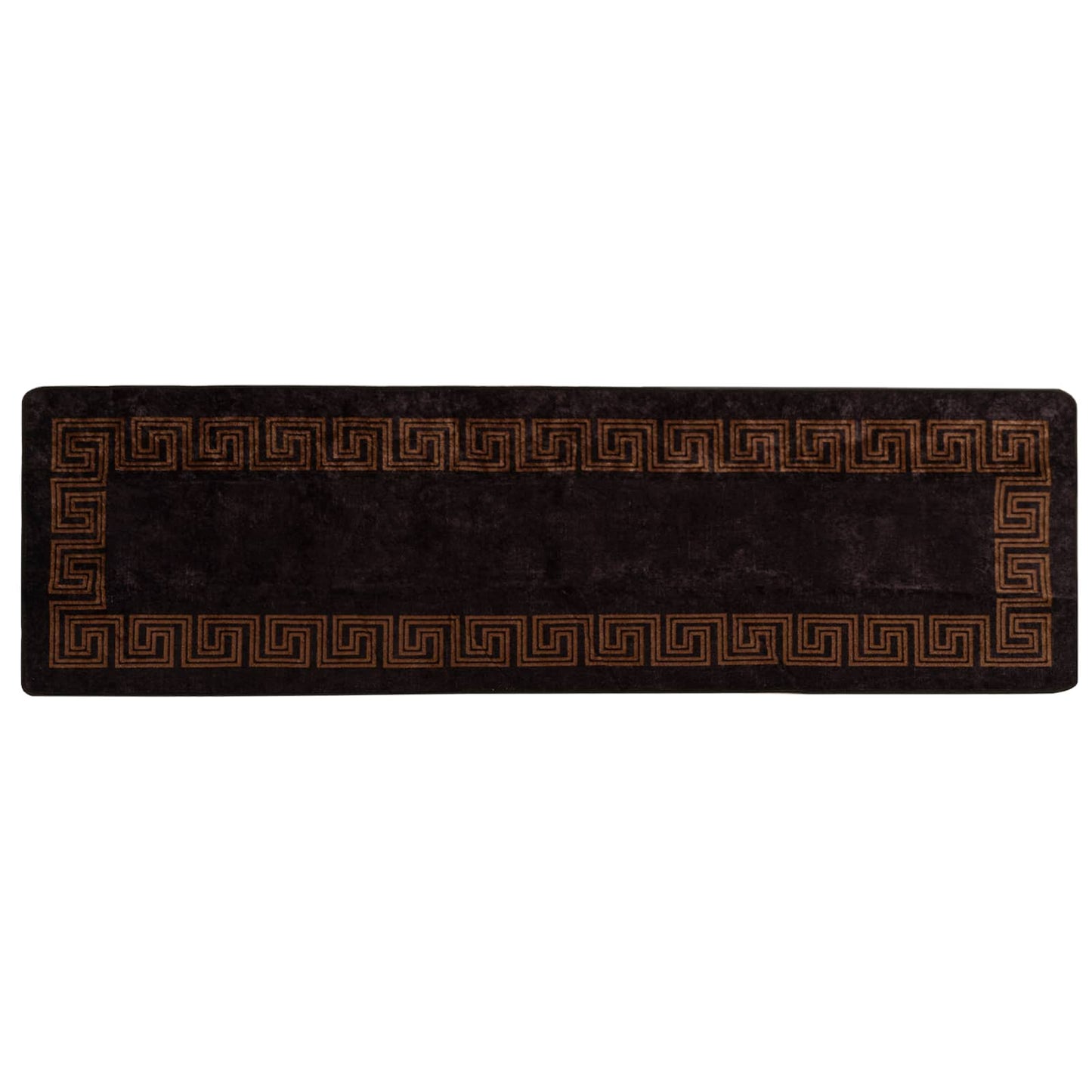 Teppe Runner MARSA Svart 80 x 350 cm Polyester og PVC