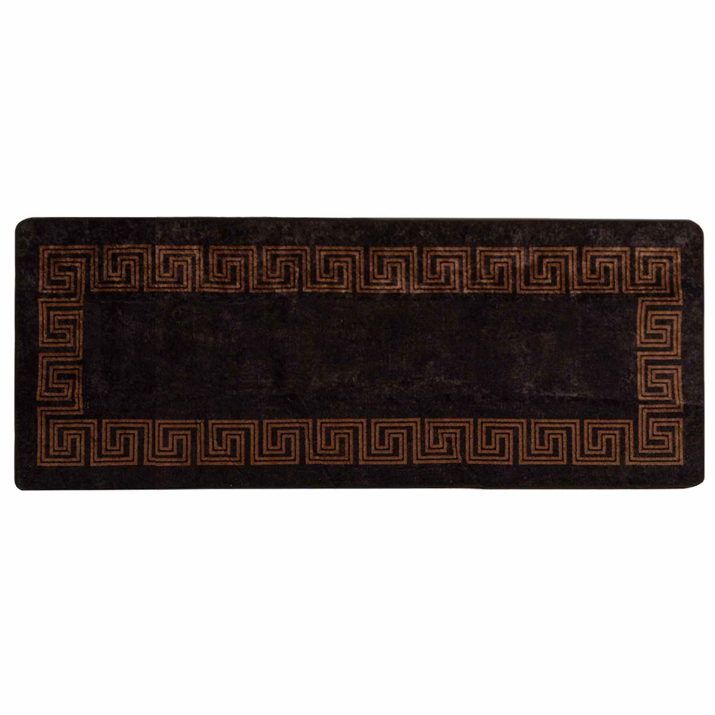 Teppe Runner MARSA Svart 100 x 250 cm Polyester og PVC