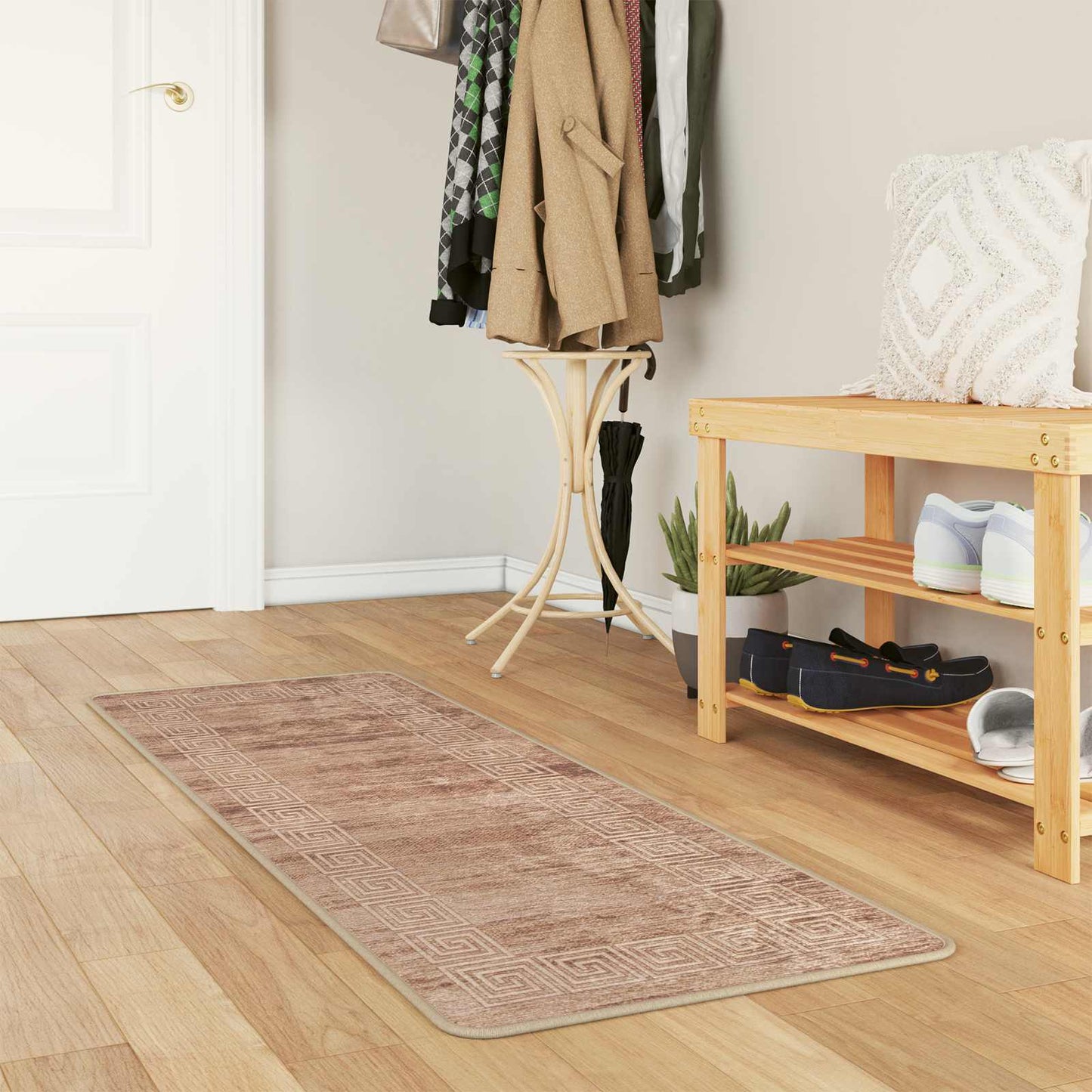 Teppe Runner MARSA Hvit 50 x 200 cm Polyester og PVC