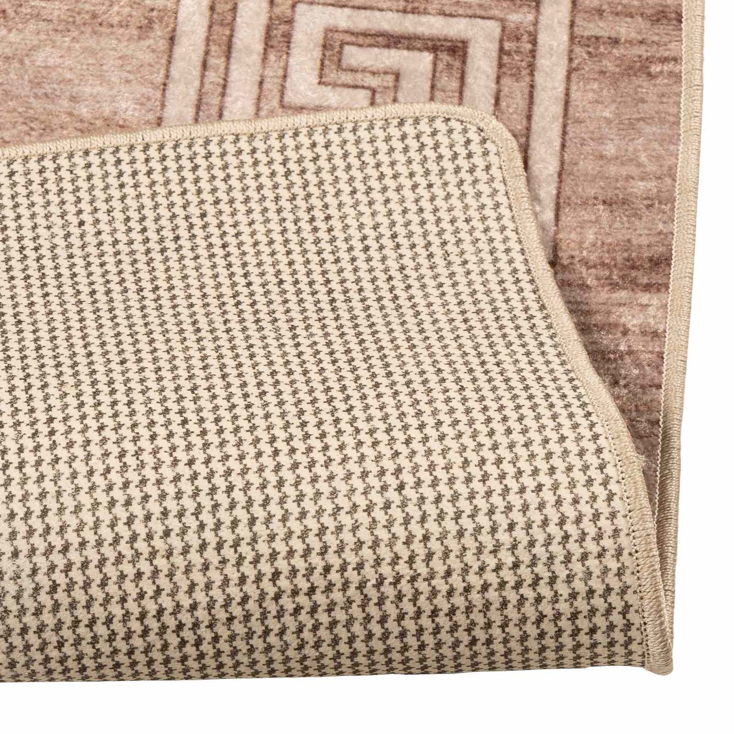 Teppe Runner MARSA Hvit 100 x 100 cm Polyester og PVC