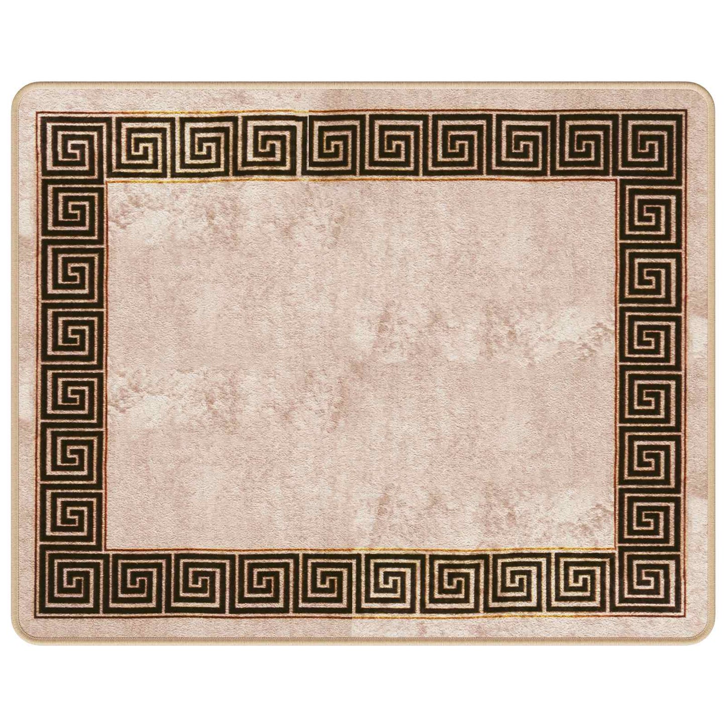 Teppe Runner MARSA Svart 80 x 100 cm Polyester og PVC