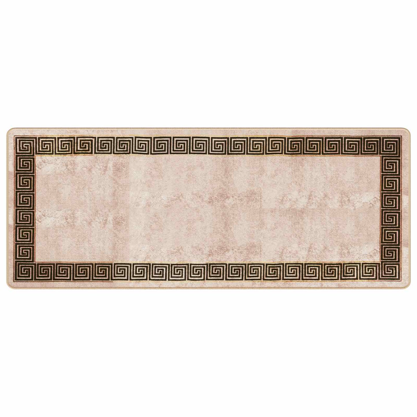 Teppe Runner MARSA Svart 80 x 200 cm Polyester og PVC