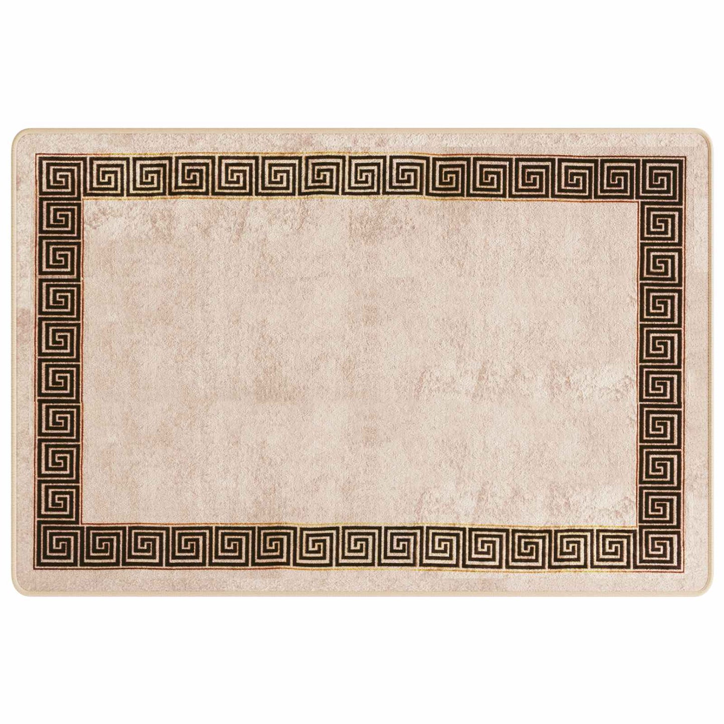 Teppe Runner MARSA Svart 100 x 150 cm Polyester og PVC