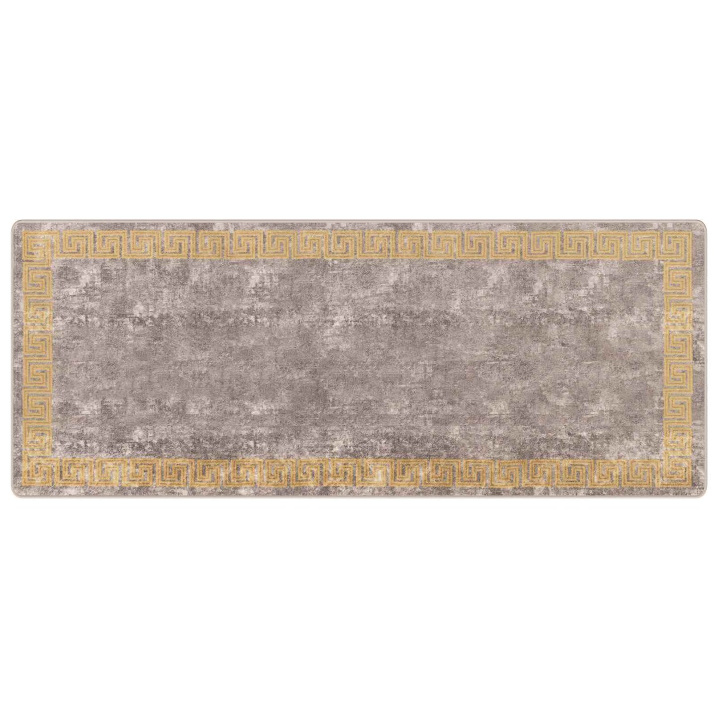 Teppe Runner MARSA Grå 100 x 250 cm Polyester og PVC