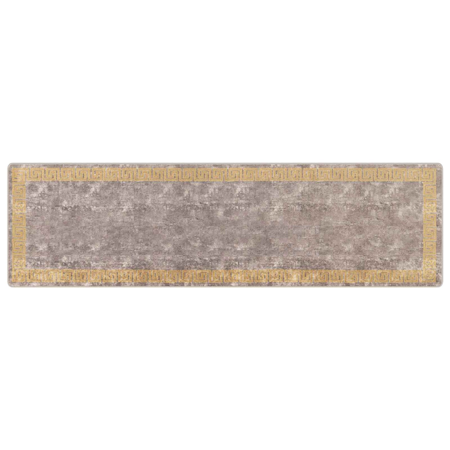 Teppe Runner MARSA Grå 100 x 350 cm Polyester og PVC