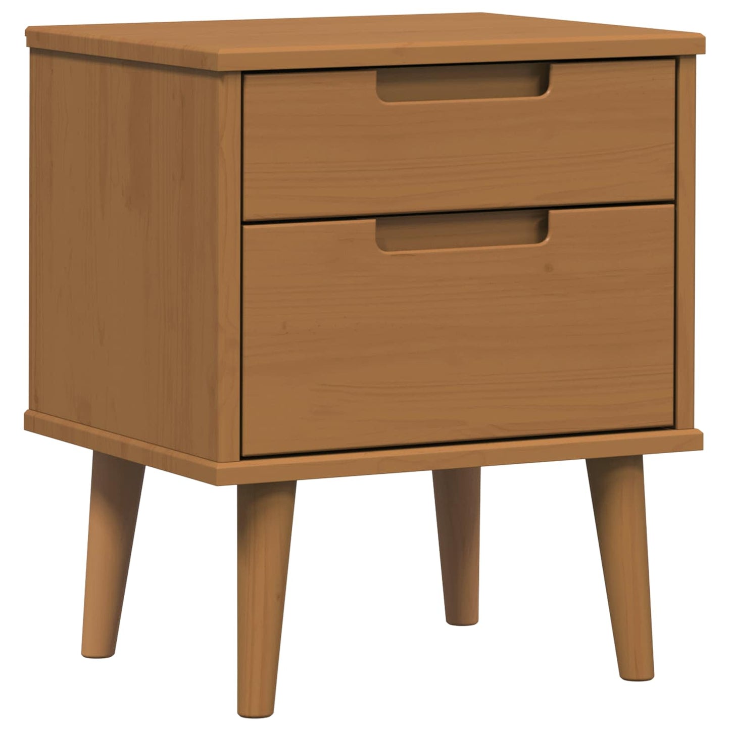 Nattbordskap MOLDE Karamell 40 x 35 x 48 cm Heltre furu