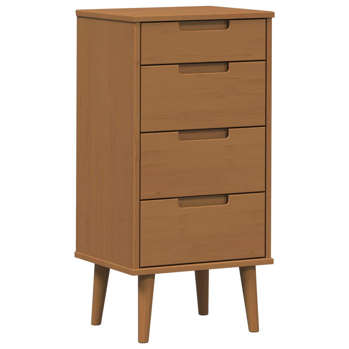 Kommode MOLDE Karamell 40 x 35 x 82 cm Heltre furu