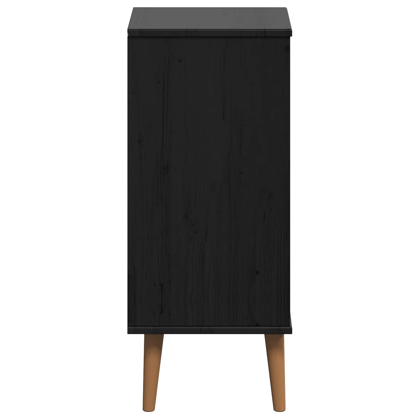 Kommode MOLDE Svart 40 x 35 x 82 cm Heltre furu
