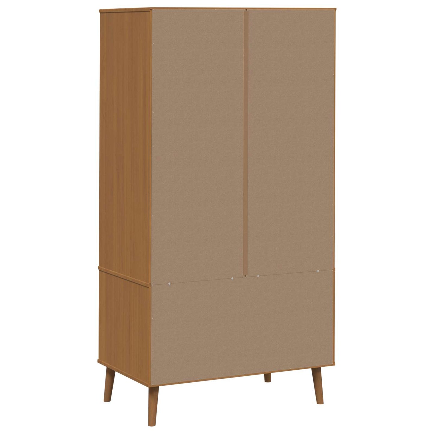 Garderobeskap MOLDE Karamell 90 x 55 x 175 cm Heltre furu