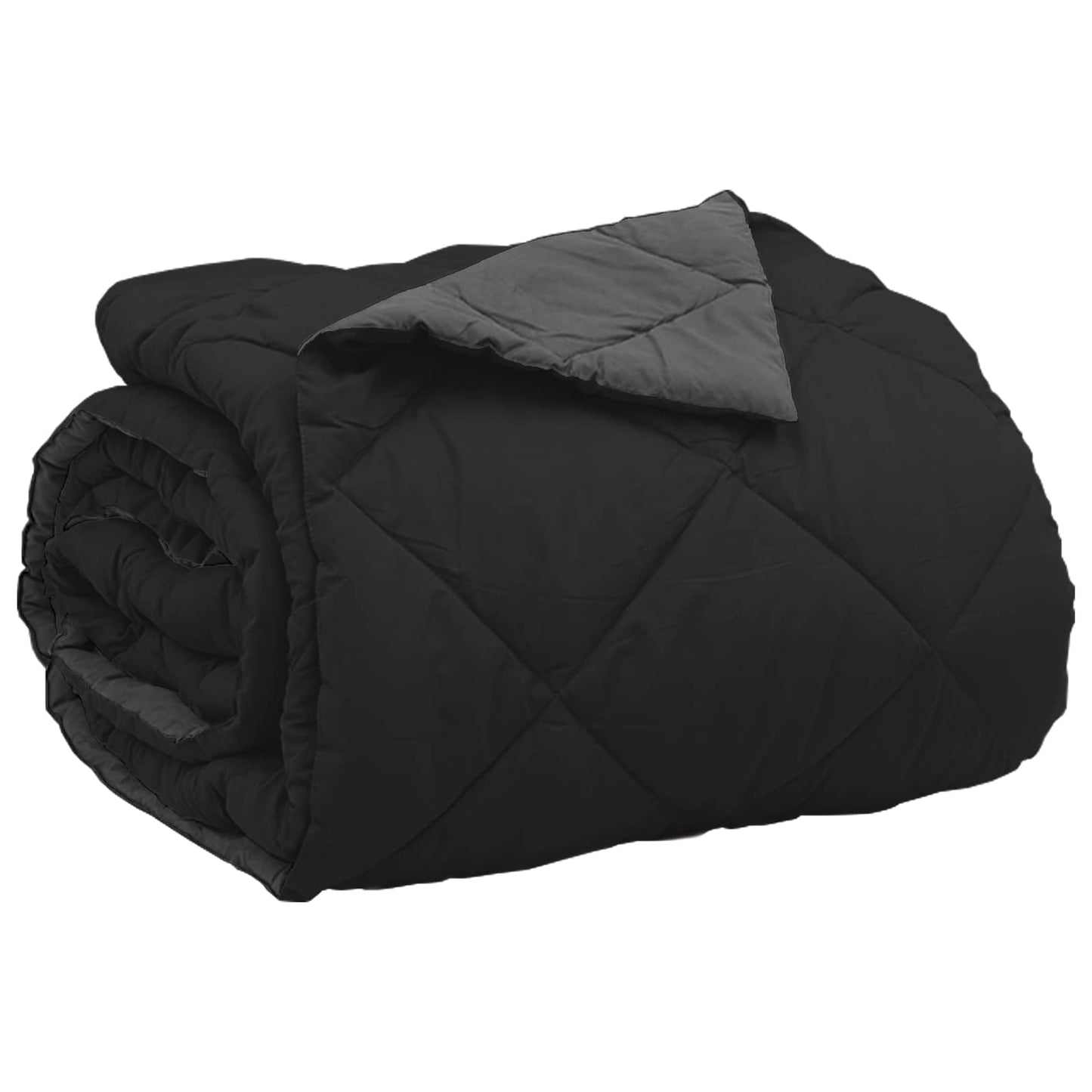 Sommerdyne Svart og Anthracite 220 x 200 cm Mikrofiber
