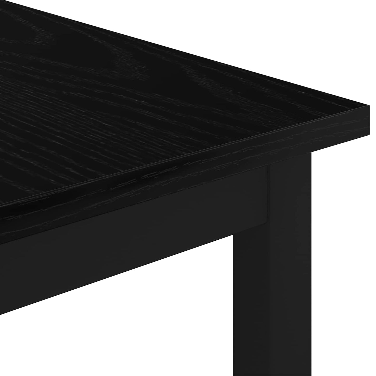 Kaffebord Svart Eik 60 x 30 x 36 cm Konstruert tre
