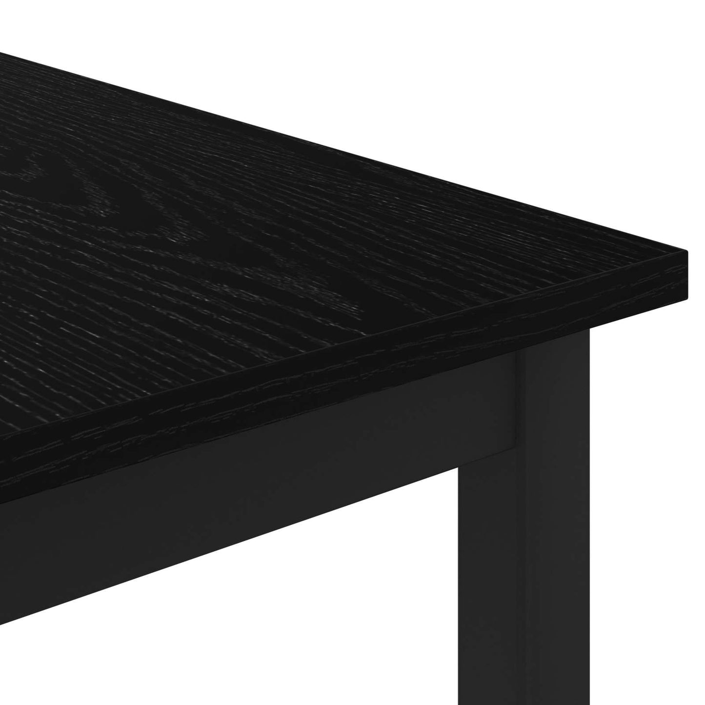 Kaffebord Svart Eik 60 x 60 x 36 cm Konstruert tre