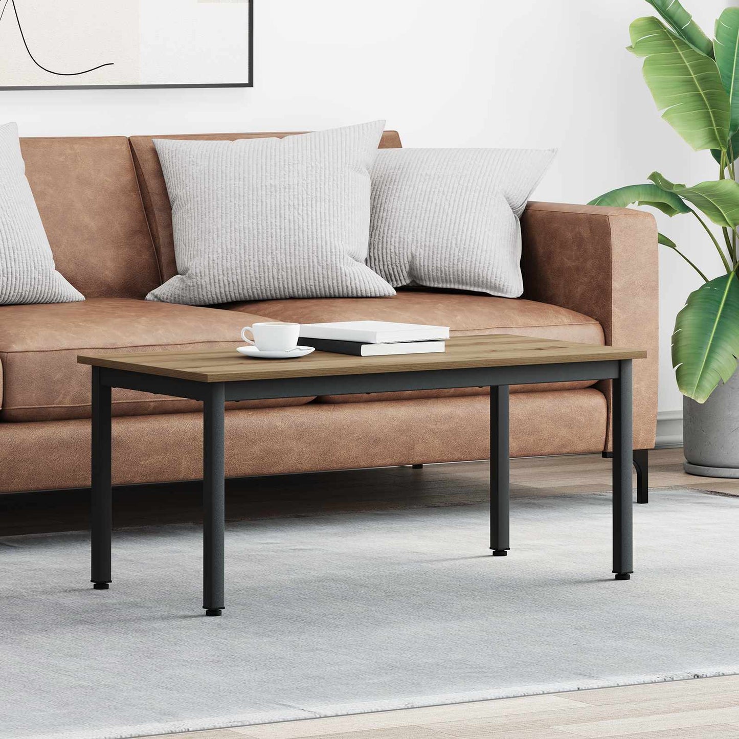 Kaffebord Kunstnerisk Eik 100 x 50 x 45 cm Konstruert tre