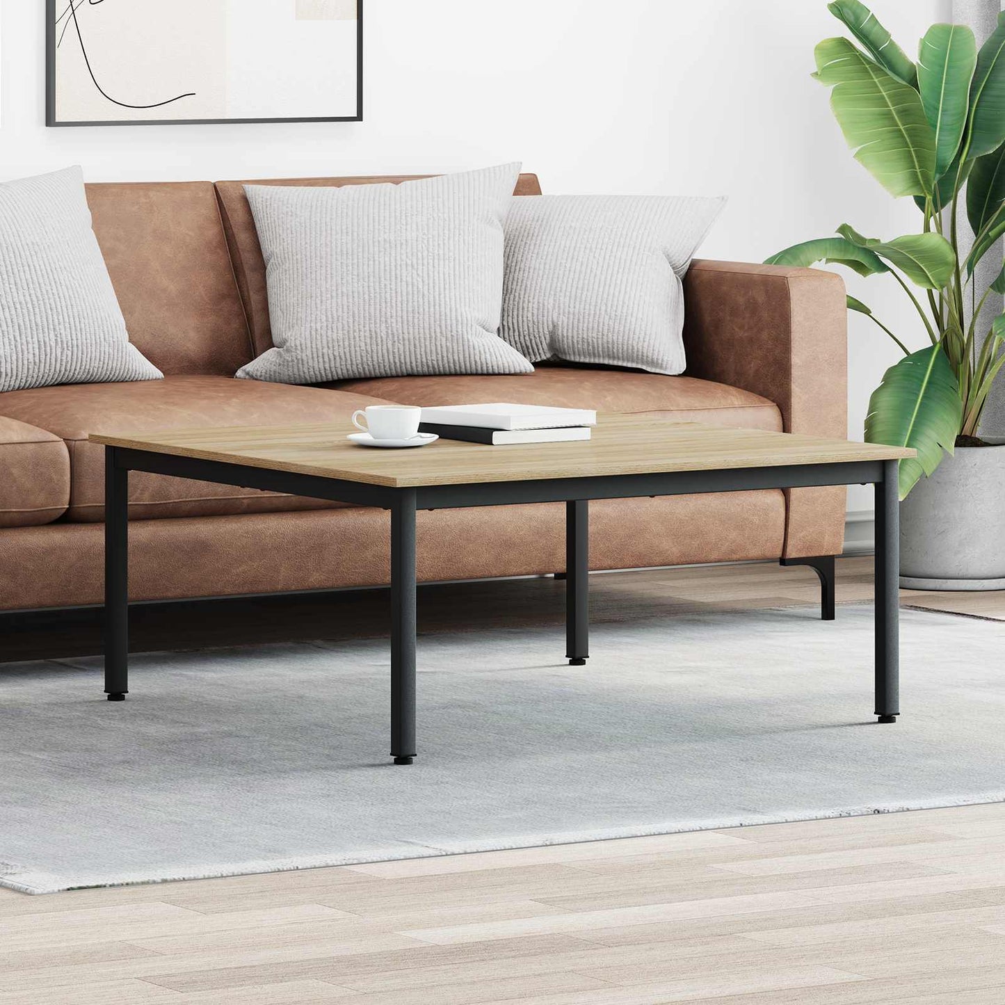 Kaffebord Sonoma 100 x 100 x 45 cm Konstruert tre